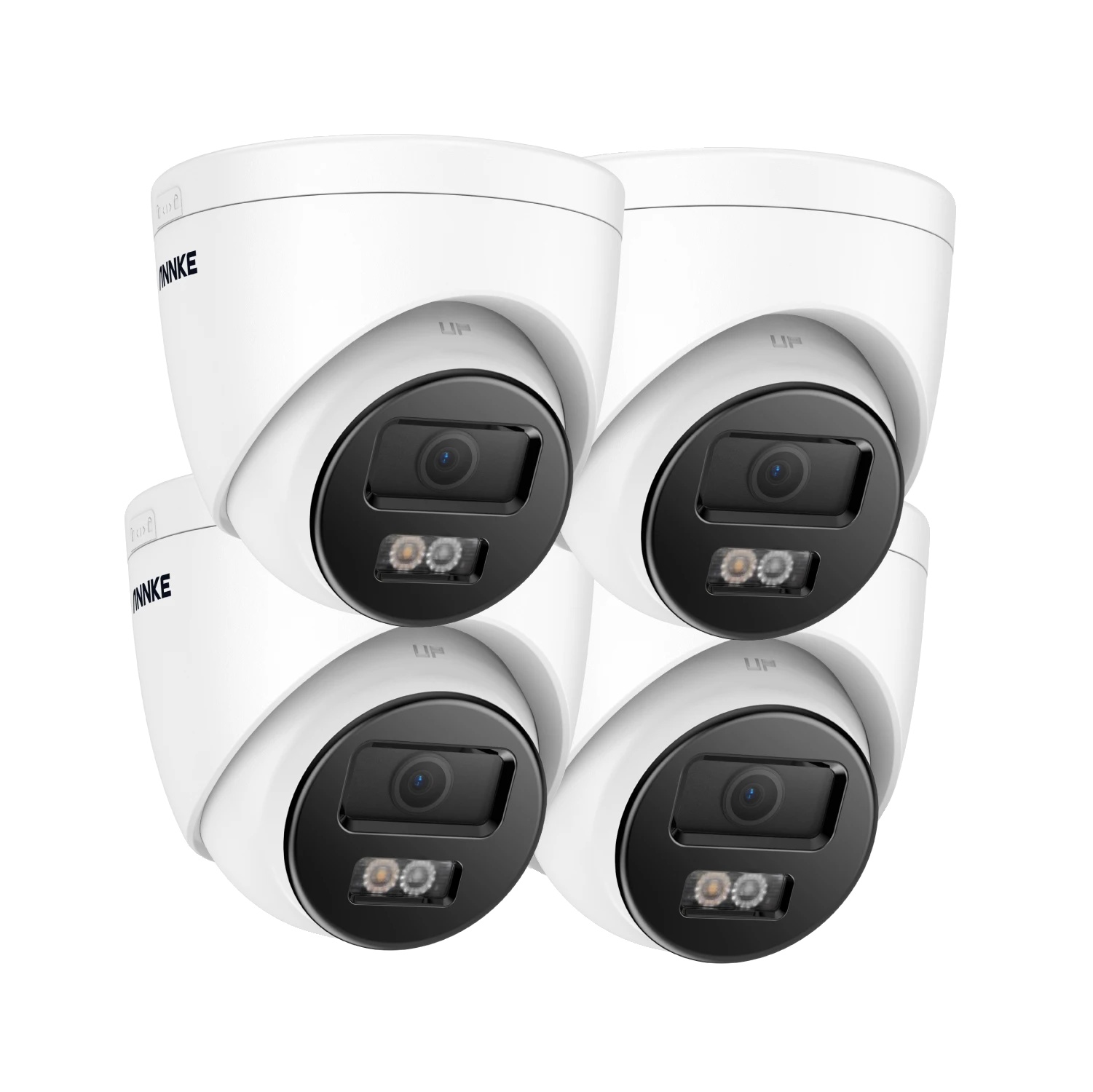 Ip-sicherheitskamera, 8 Mp Auflösung, Bewegungserkennung, 4er-pack