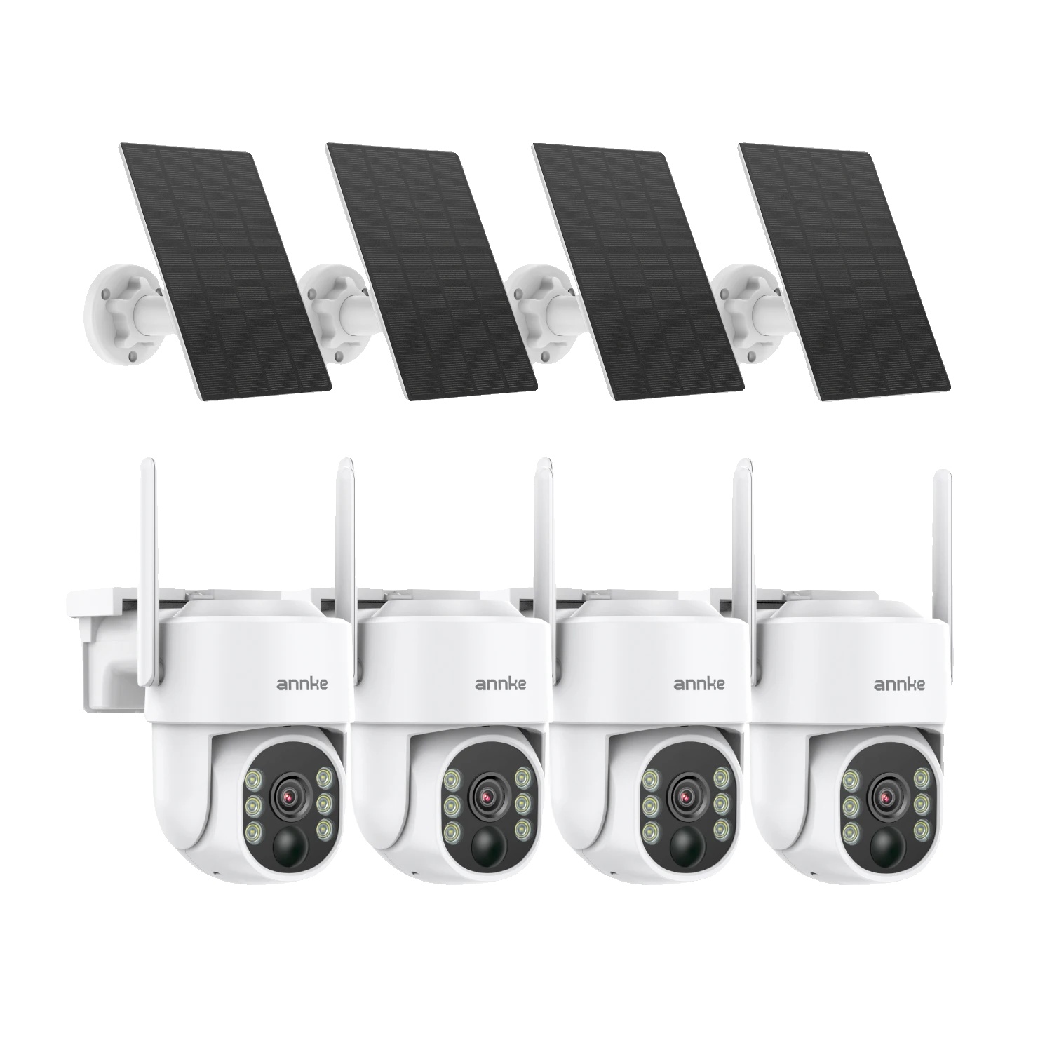 Wlan-überwachungskamera, 4 Mp Auflösung, Drahtlose Verbindung, 9000 Mah Akku, I81bm 4 Stück