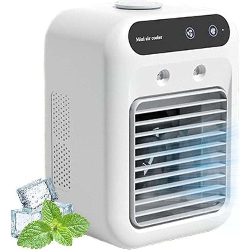 Mini-luftkühler, Glacier Breeze Ac, Tragbare Klimaanlage Für Den Außenbereich, 500-ml-wassertank, Usb-netzkabel, 2 Windgeschwindigkeiten, 2 Stunden Betriebsdauer