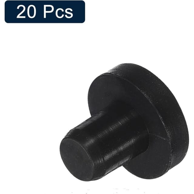 20 Stück Schwarze Gummistopfen, Wasserdichte J7-lochabdeckungen Für 7-mm-/0,28-zoll-löcher