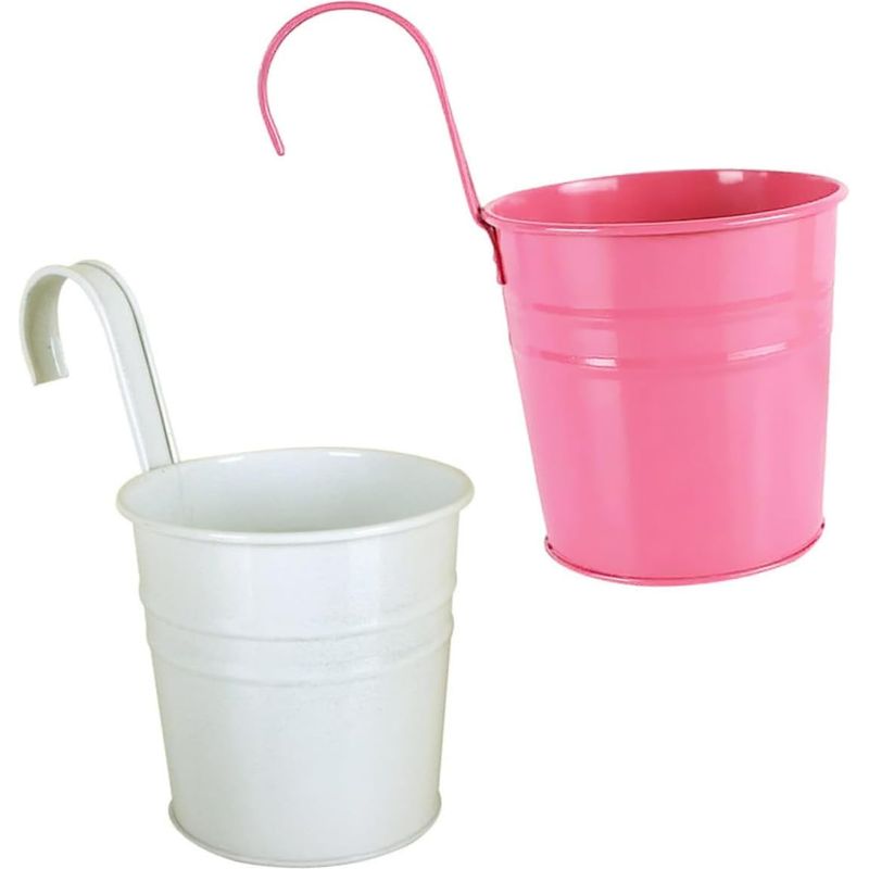 Shineofi Set Mit 2 Hängenden Blechwürfeln Für Künstliche Blumen