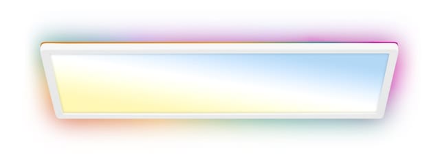 B.k.licht - led Panel 58x20 cm - 22W, 3000lm, dimmbar, Fernbedienung, cct, rgb, weiß