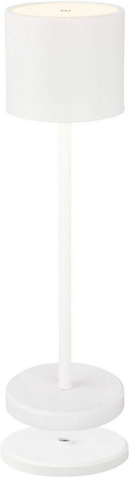 Tischlampe - 2,5W, 230lm, akku, led, dimmbar, warmweiß, weiß