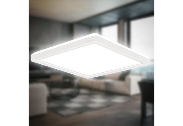 LED Panel 24x24 cm - 16W, 1900lm, flach, backlight, neutralweiß, weiß