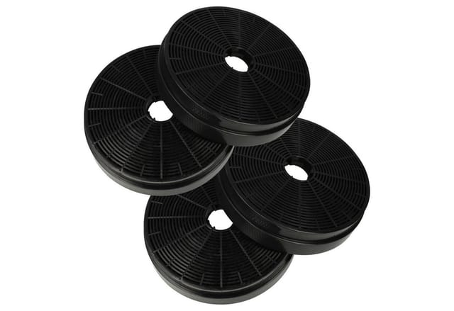 4x Aktivkohlefilter kompatibel mit Klarstein Helena 90, Down Under, Full House, Gloria, Helena, Helena 60 Dunstabzugshaube - 17,5 cm - Vhbw