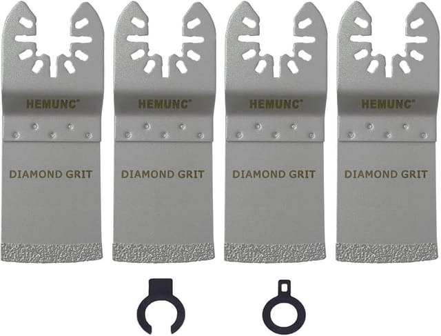 Keyoung - 4-tlg Multitool Diamant Sägeblatt für Fliesenfugen Entfernen