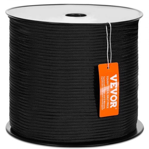 Geflochtenes Nylonseil, 3/16 Zoll X 1000 Fuß, 32 Stränge, 720 Pfund Bruchfestigkeit, Outdoor-kletterseil, Baumpfleger-kletterseil Für Felswanderungen, Camping, Schaukeln, Abseilen, Rettung - Vevor