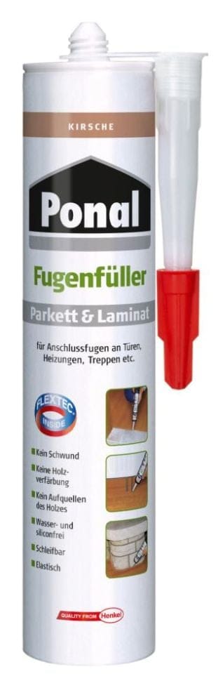 Parkett und Laminat Fugenfüller 280 ml kirsche Fugen Dichtstoff Boden - Ponal