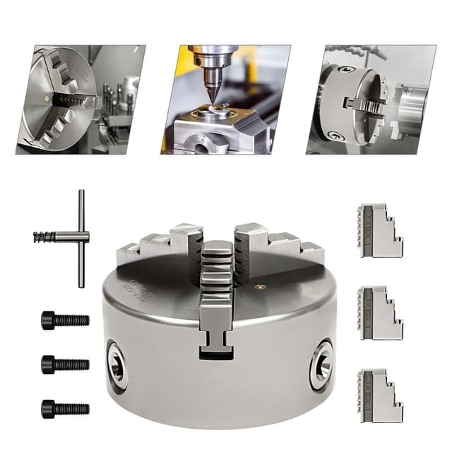 Präzisions-3-Backenfutter 125 mm 3-Backenfutter für CNC-Drehmaschine Futter
