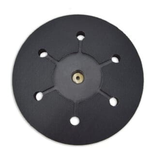 Klett-Schleifteller (225 mm), Wechselpad, schwarz, mit 6 Absauglöchern, für Trockenbauschleifer von - Menzer