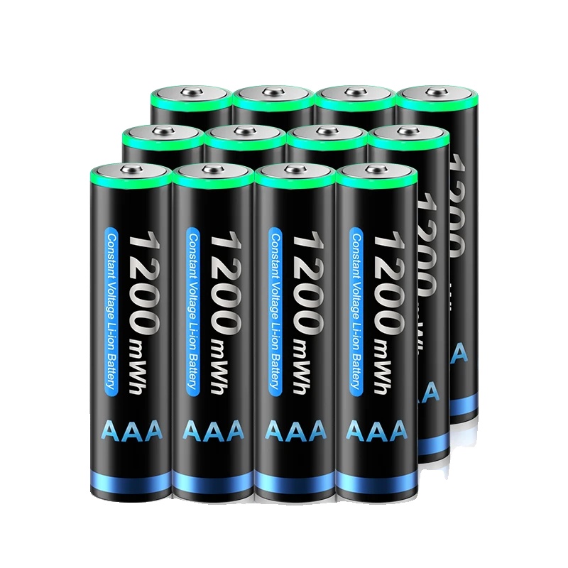 Wiederaufladbarer Akku, Hohe Leistung, Umweltfreundliches Design, 12 Aaa-batterien