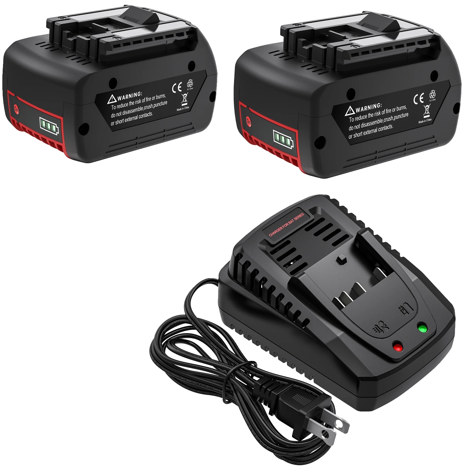 Akku, 18 V, Wiederaufladbar, 6000 Mah Kapazität, 2 B 1 C