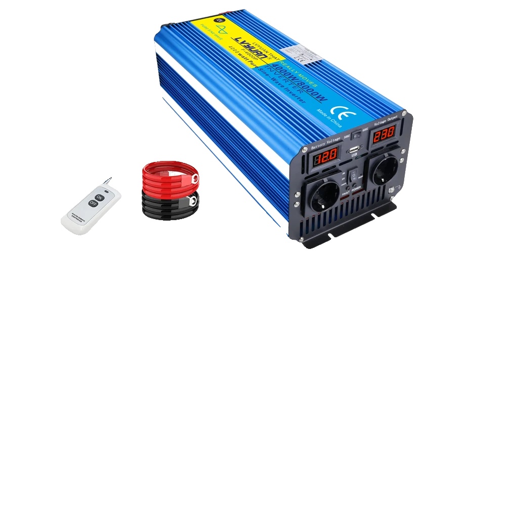 Wechselrichter, Reine Sinuswelle, Fernbedienung, 12 V/230 V (eu)