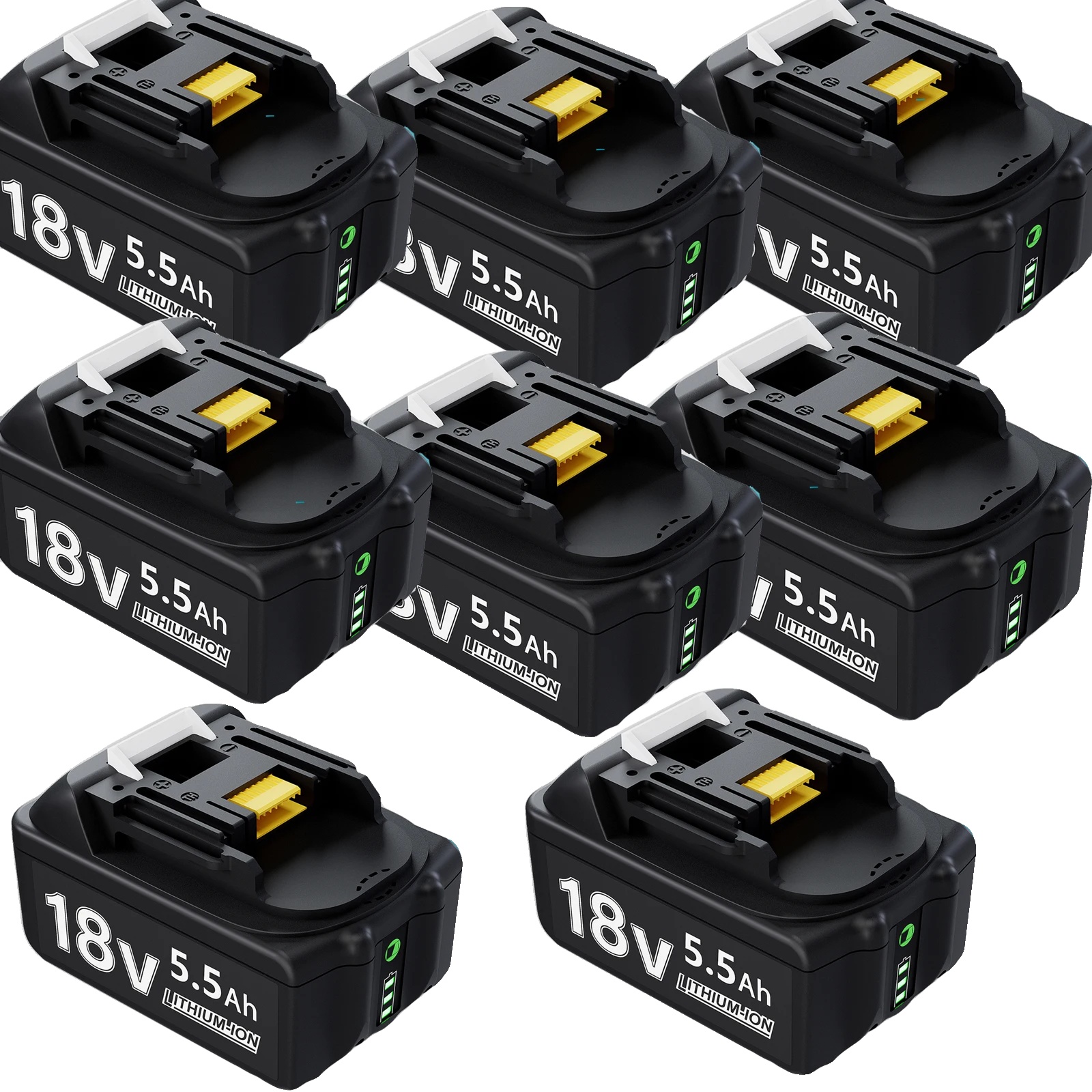 Akku, Lithium-ionen, Kapazität 5500 Mah, 8 Stück