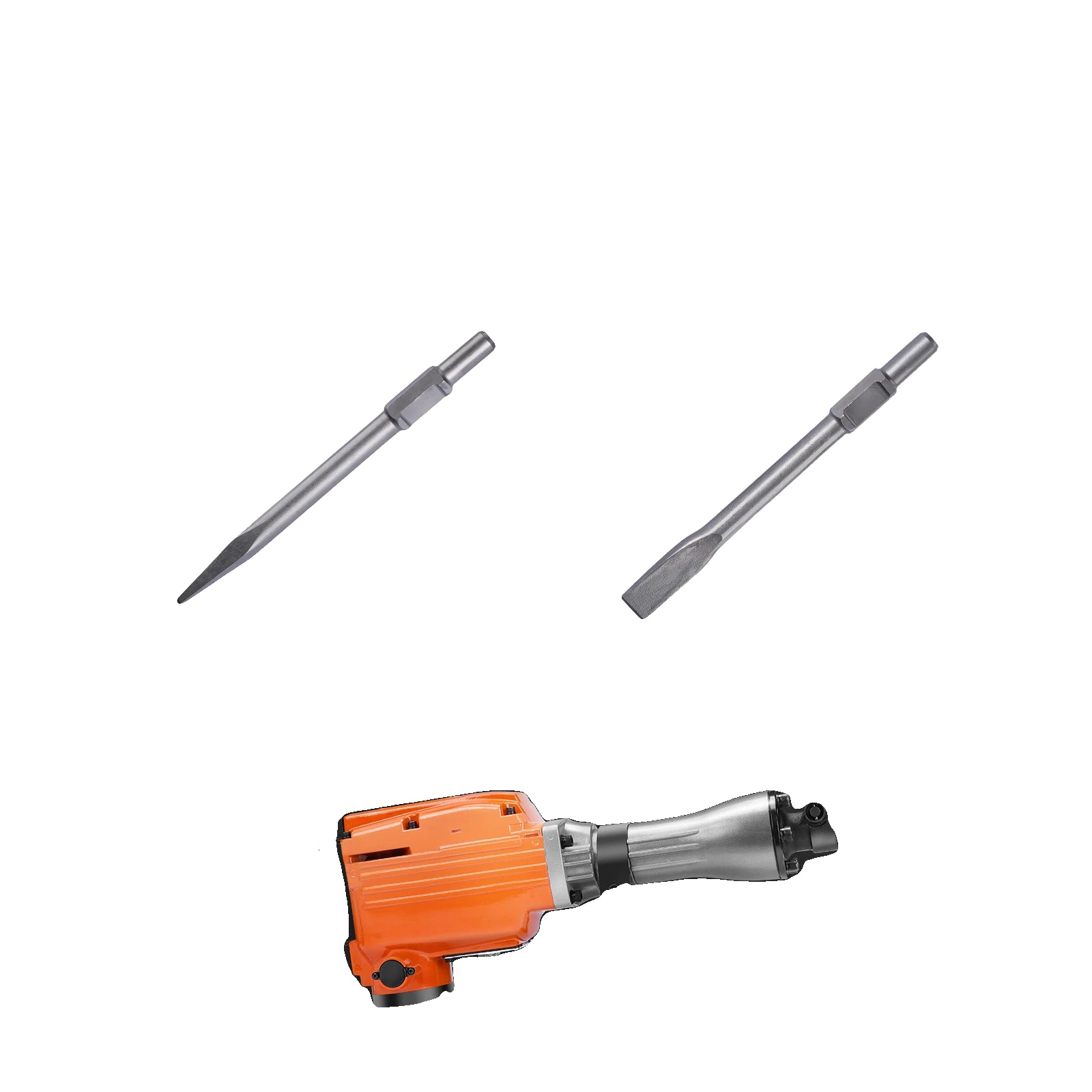 Hochleistungs-abbruchhammer Aus Robustem Aluminium, 60 J Schlagenergie, 2200 W, 2 Meißel