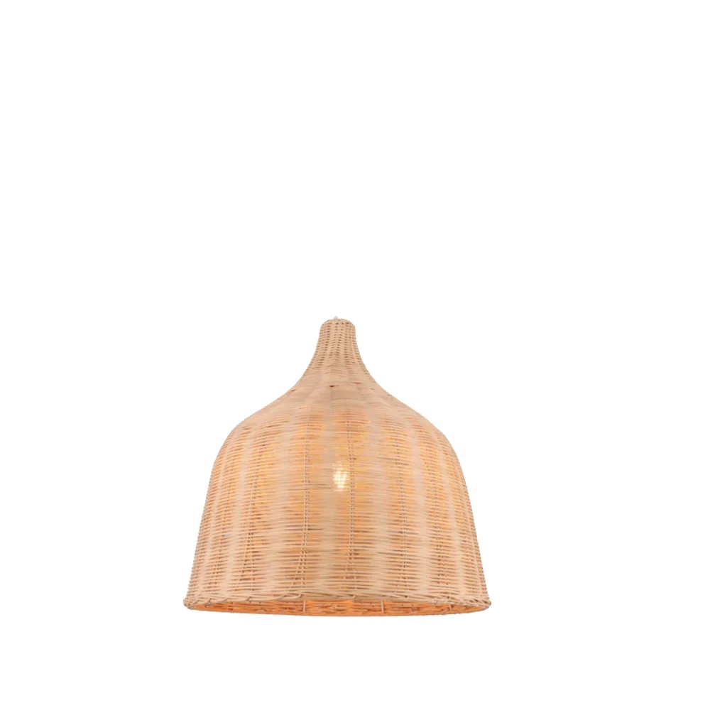Pendelleuchte, Handgeflochtenes Rattan, Vintage-design, 35 Cm, Leuchtmittel Nicht Enthalten