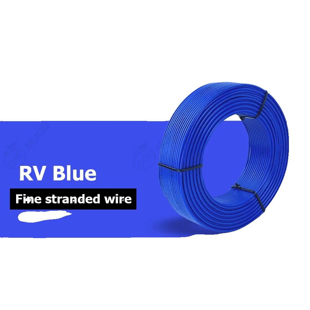 Kupferdraht, Pvc-isoliert, Litzenleiter, Bule-a, 19 Awg - 0,75 Mm²-a, 100 M-a