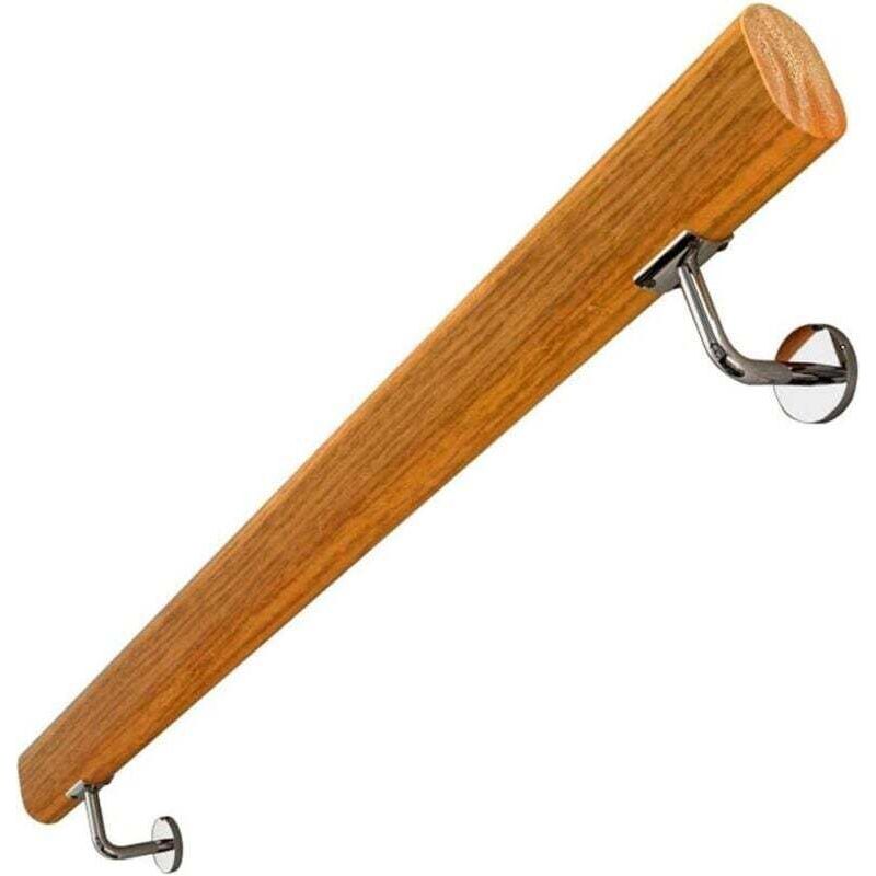 Holzgeländer – Massivholz-handlaufhalterung – 2 Edelstahlhalterungen – Verschleißfest – 30 Cm Länge Für Den Innenausbau Im Dachgeschoss