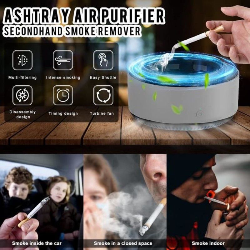 Aschenbecher Für Luftreiniger, Elektrische Aschenbecher, Multifunktionale Rauchfreie Aschenbecher, Elektronische Aschenbecher Mit Filter[u116]