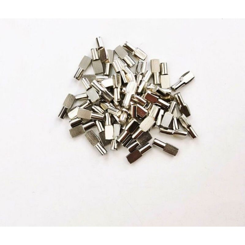 Vernickelter Metallregalwinkel, 5 Mm - 120, Löffelstift-dübel Für Möbel, Schränke, Bücherregale - Silber Noneary