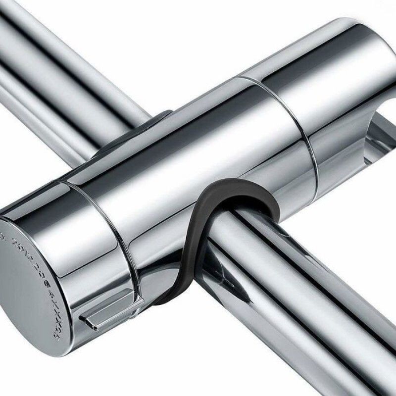Duschhalterung – Austauschbar – Verstellbarer Durchmesser 18–25 Mm – Verchromtes Abs – 360°-drehung