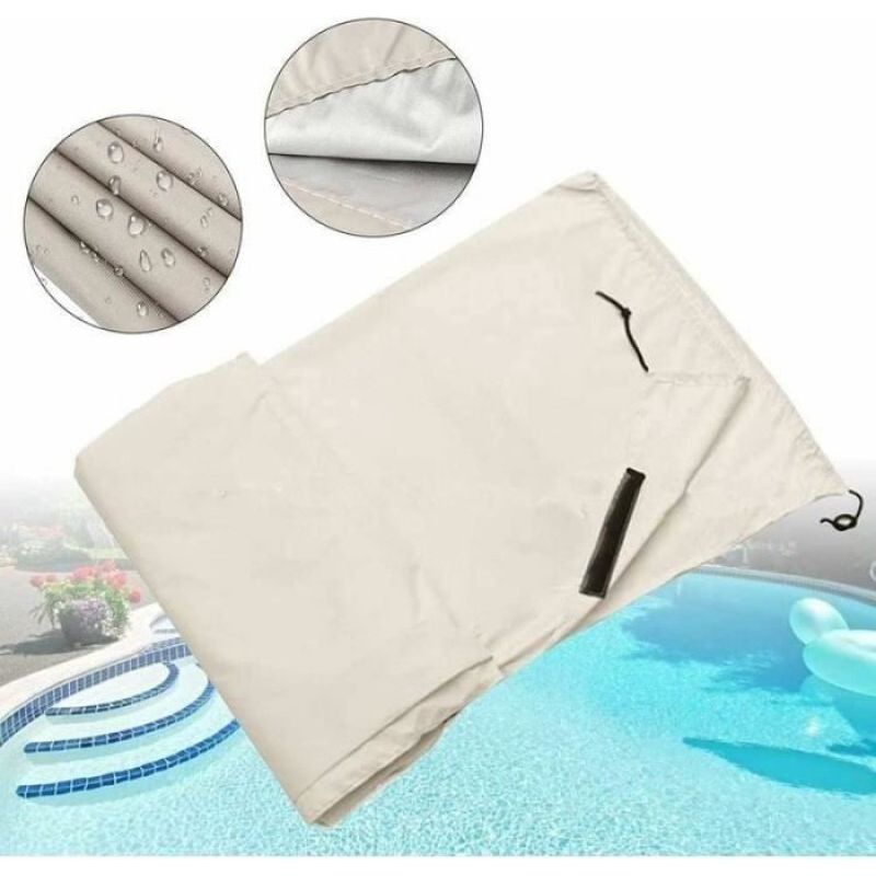 Schutzhülle Für Den Pool – Grau – Wasserabweisend – Uv-schutz – Einfache Handhabung