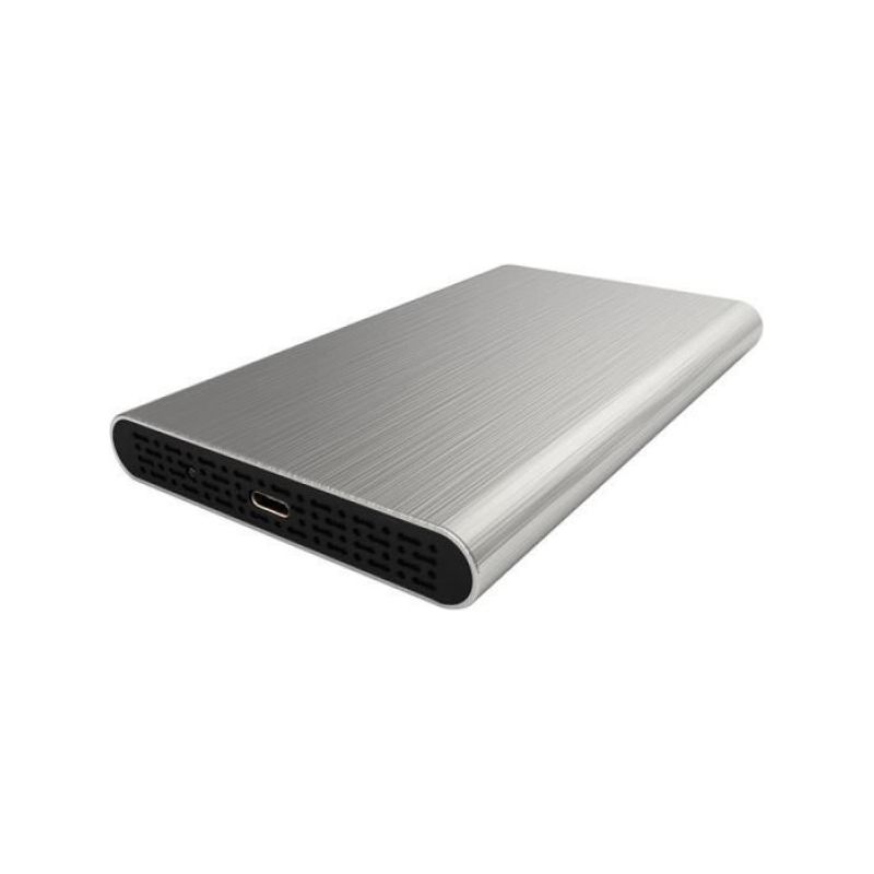 Externes 2,5-zoll-aluminiumgehäuse Mit Usb 3.1 Gen 2, Typ-c-ausgang, Usb-c/usb-a- Und Usb-c/usb-c-kabel – Grau