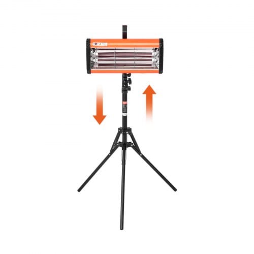 Infrarot-härtungslampe, Hand-/ständer-doppelnutzung, 2000 W, 0–90 Min. Zeiteinstellung, Auto-härtungslampe Mit Automatischer Heizung Und Halterung, 32 M² Große Sprüh-/backkabinenheizungen
