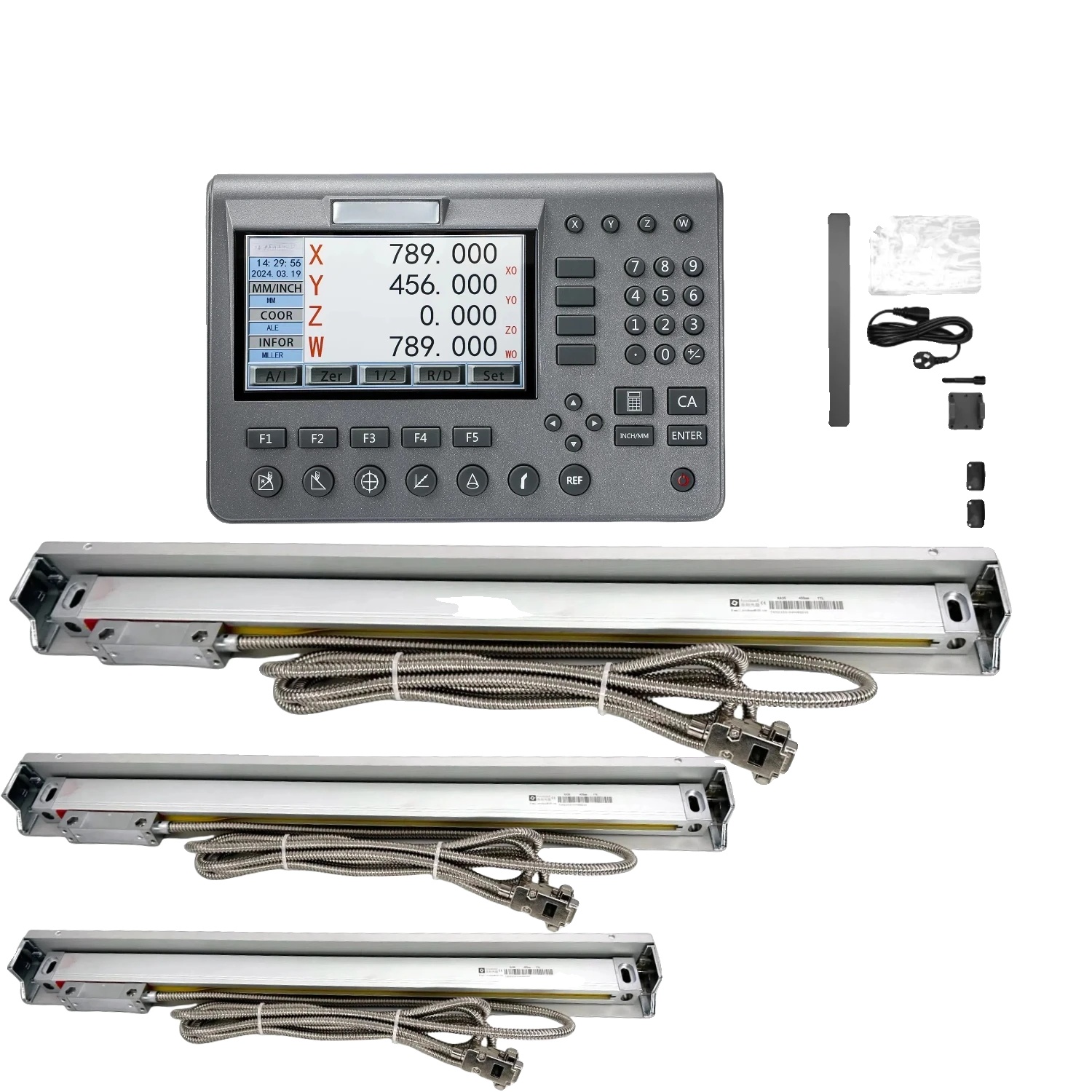 4-achsen-lcd-digitalanzeige, Hohe Präzision 5 Μm, Ac 100–240 V Eingang