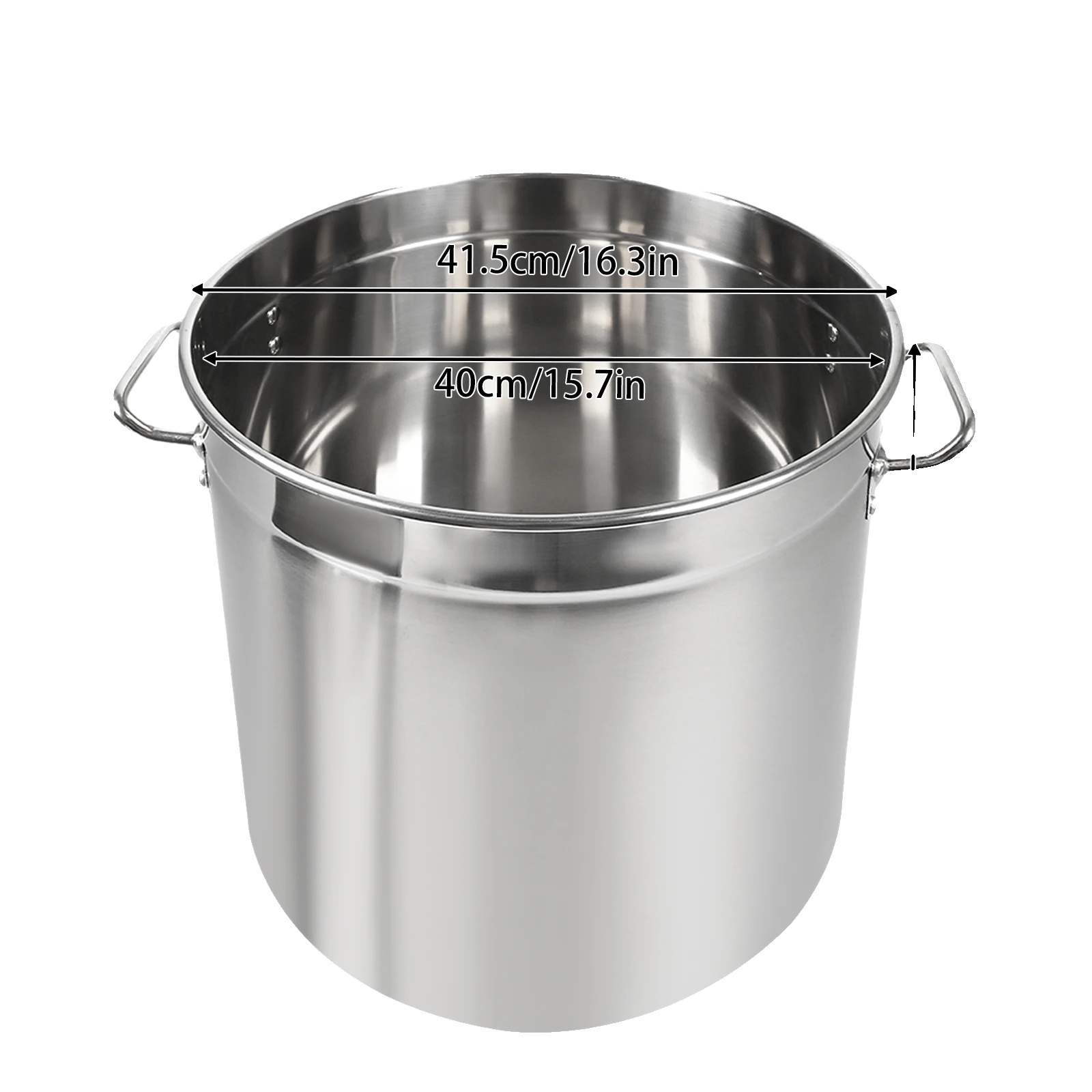 50-liter-suppentopf Aus Robustem Edelstahl, Vielseitig Zum Kochen Geeignet