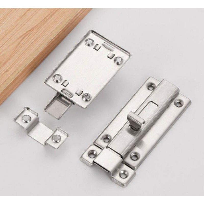 Sicherheitstürriegel Aus Edelstahl – 2er-pack – 10 Cm (4 Zoll) Inkl. Schrauben – Für Innentüren