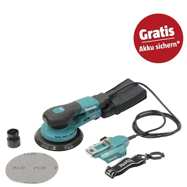 Akku Exzenterschleifer Makita BO004CGZ 40V max. / 150 mm ø ohne Akku, ohne Ladegerät