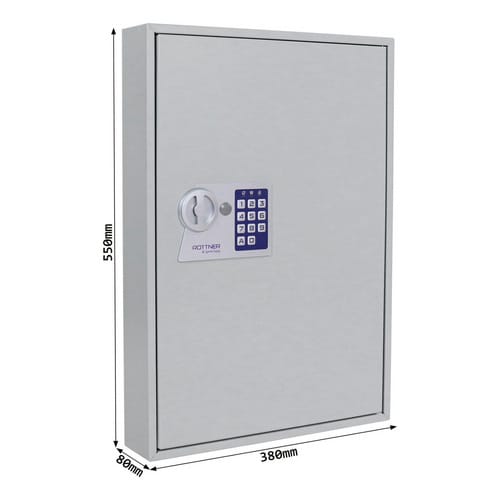 Rottner - Schlüsselschrank s 100 H550xB380xT80mm 1-türig ohne Anzahl Haken 100