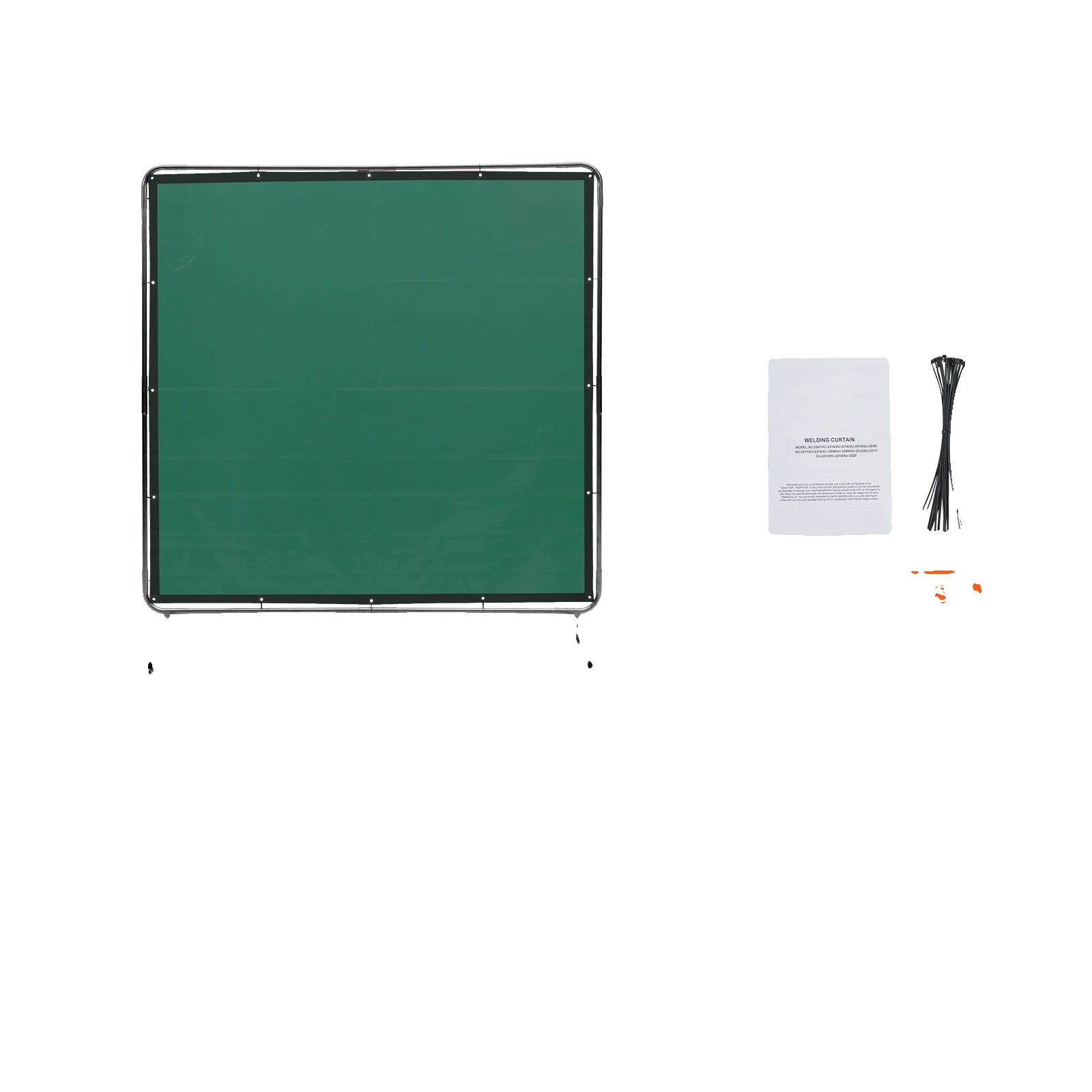 Schweißerschutzschirm, Flammhemmendes Material, Uv-schutz, 6x6 Grün