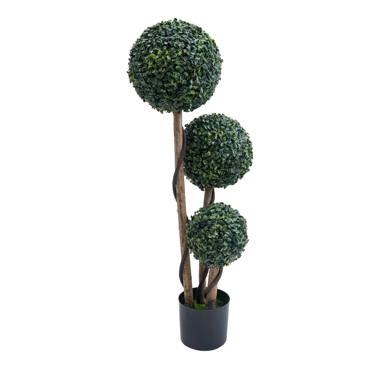Formschnittbaum, Realistische Künstliche Pflanze, Pflegeleichte Dekoration, Grün, 90 Cm