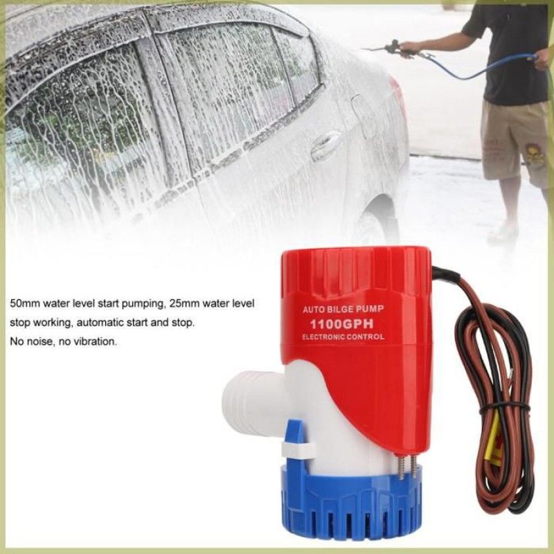 Cocosity Tauchpumpe Für Bilgenwasser, Automatische, Empfindliche Bilgenwasserpumpe 1100 Gph Mit Schwimmerschalter