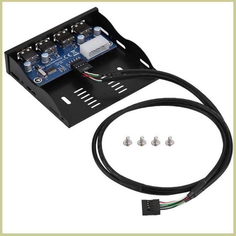 Cocosity Diskettenlaufwerk-panel, 4 Usb 2.0-schnittstellen, Schnellladefunktion, Computerzubehör