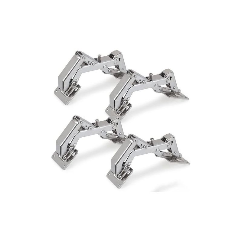 Scharniere Für Küchenschränke, 170°-scharniere, Unsichtbare Scharniere Für Küchenschränke, Weitwinkel-scharniere, 4er-set, Mit Soft-close-dämpfung