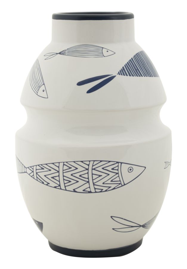 Keramik-fischvase, Cm Ø 15 X 24