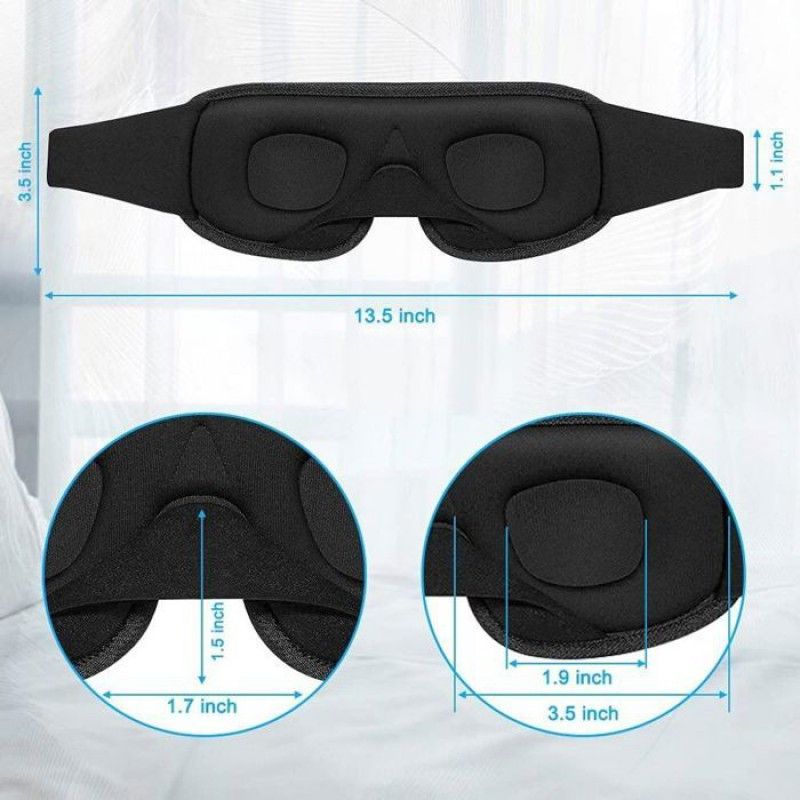 Schlafmaske Für Männer Und Frauen, 3d-konturierte Schlafmaske Und Stirnband, Konkav Geformte Schlafmaske, Maske Für
