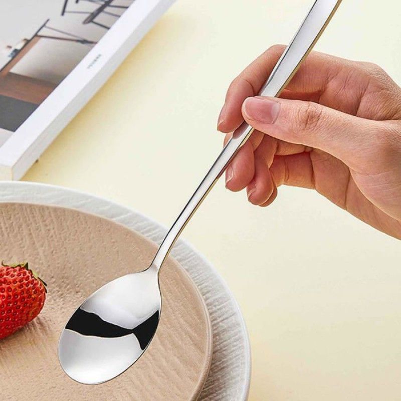Servierlöffel Aus Edelstahl - 3 Stück, Standardgröße, Lange Griffe, Suppenküche, Professionelles Restaurant, Küchenutensil.