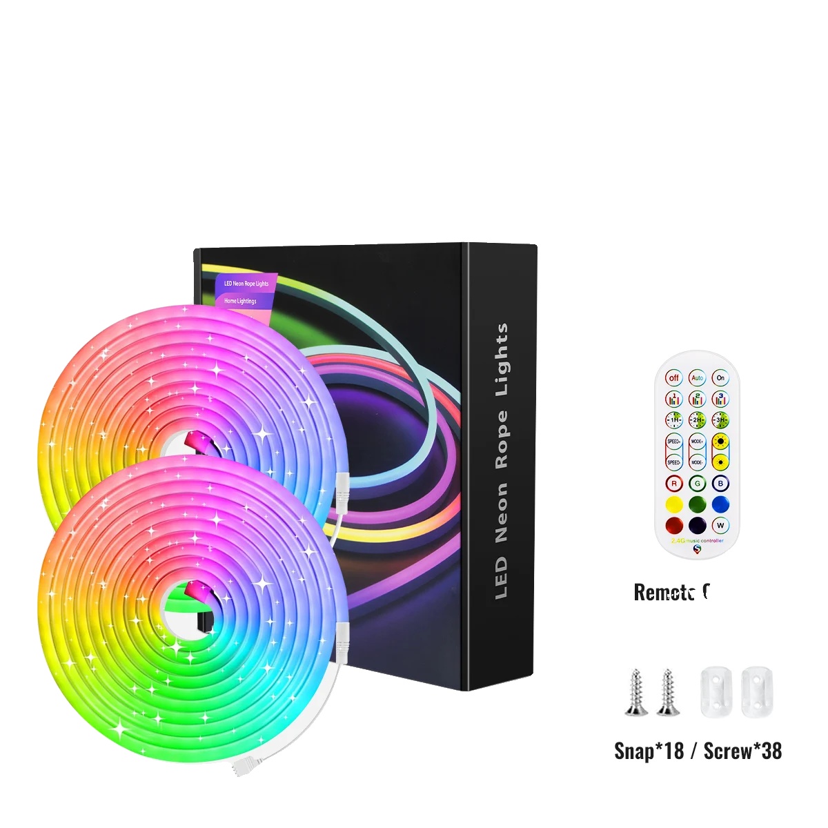 Rgb-neon-led-streifen, Wasserdicht, Smarte Steuerung Per App, 10 M Bluetooth