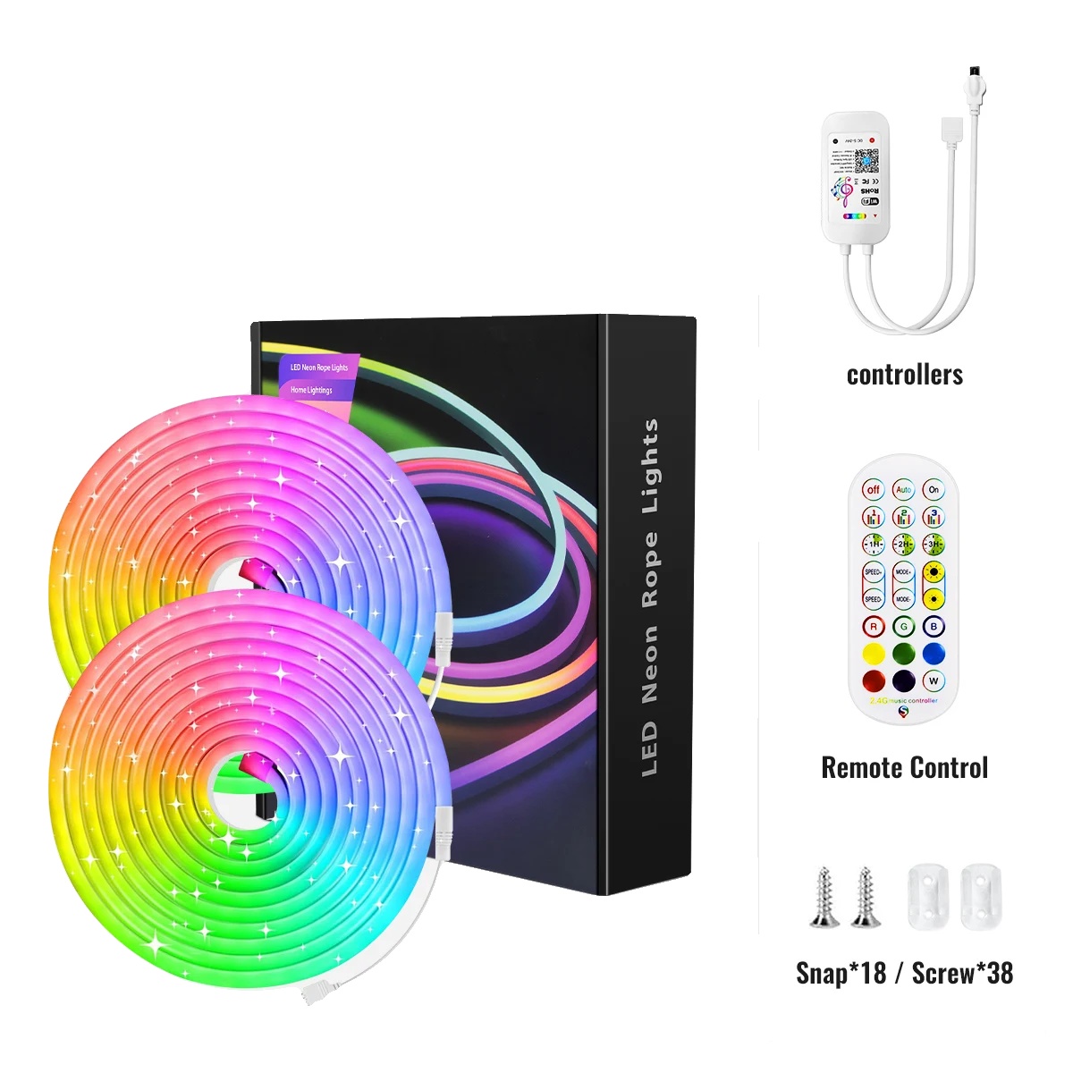 Rgb-neon-led-streifen, Wasserdicht, Smarte Steuerung Per App, 10 M Wlan