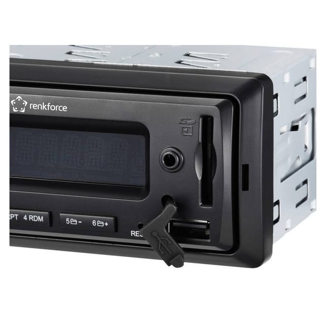 RF-ARAR-400 Autoradio inkl. DAB-Antenne, dab+ Tuner, Bluetooth®-Freisprecheinrichtung - Renkforce