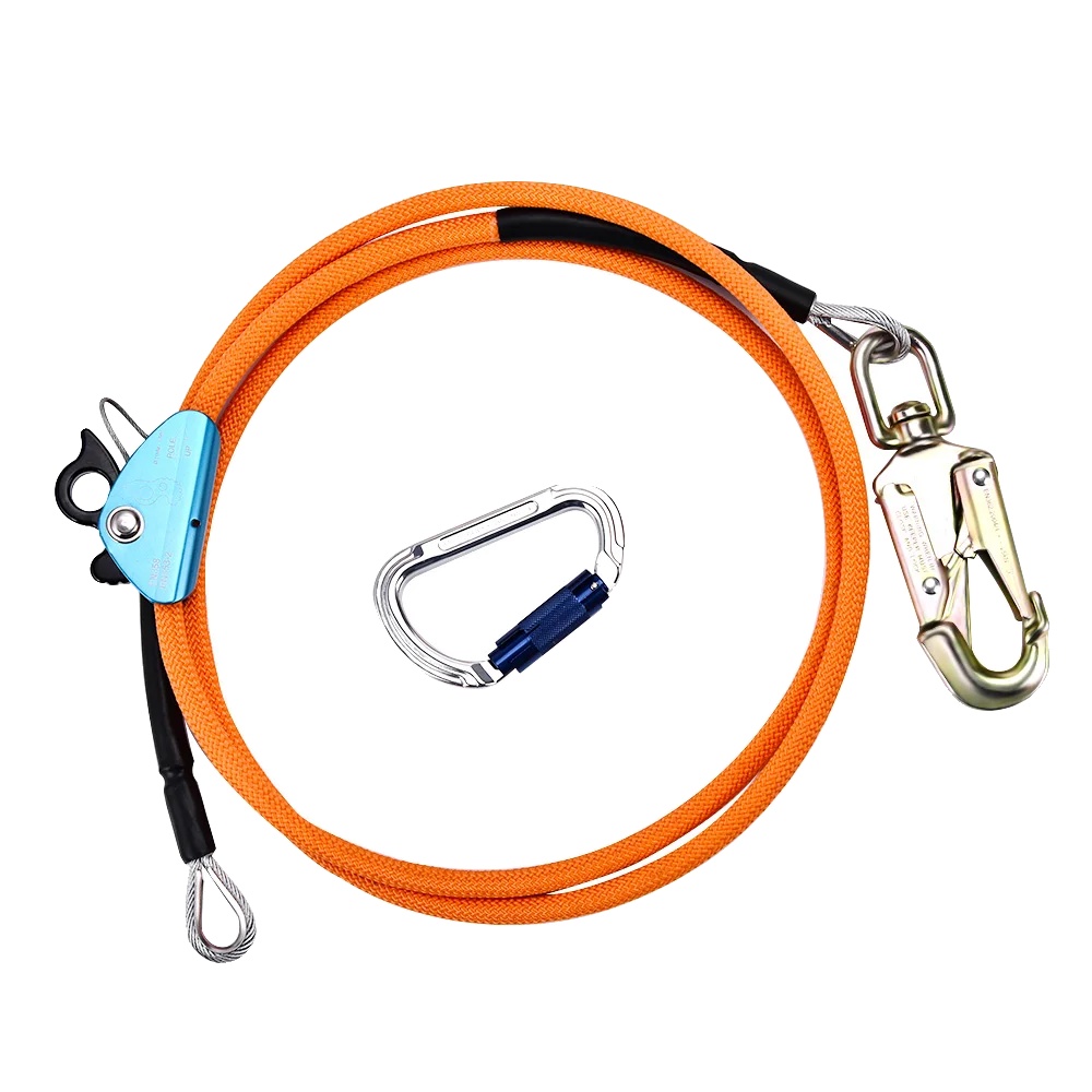 Sicherheitsgurt, Verbindungsmittel Mit Stahlkern, Verstellbarer Absturzsicherung, 12 Mm X 2,4 M