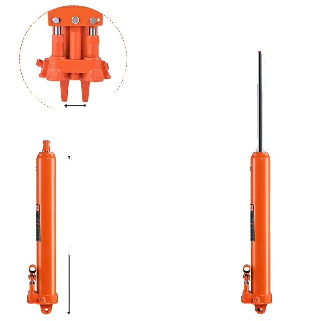 Hydraulischer Wagenheber Mit Langem Arm, 3 Tonnen Tragkraft, Robuste Konstruktion, 8-tonnen-doppelpumpe