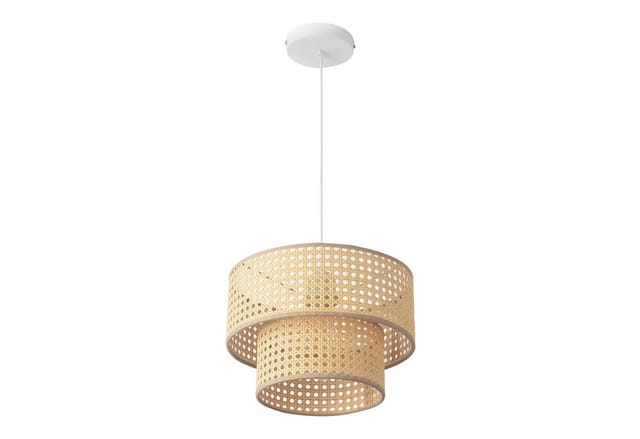 Hängeleuchte Ascot Ø30 cm Rattanoptik [ Lux.pro