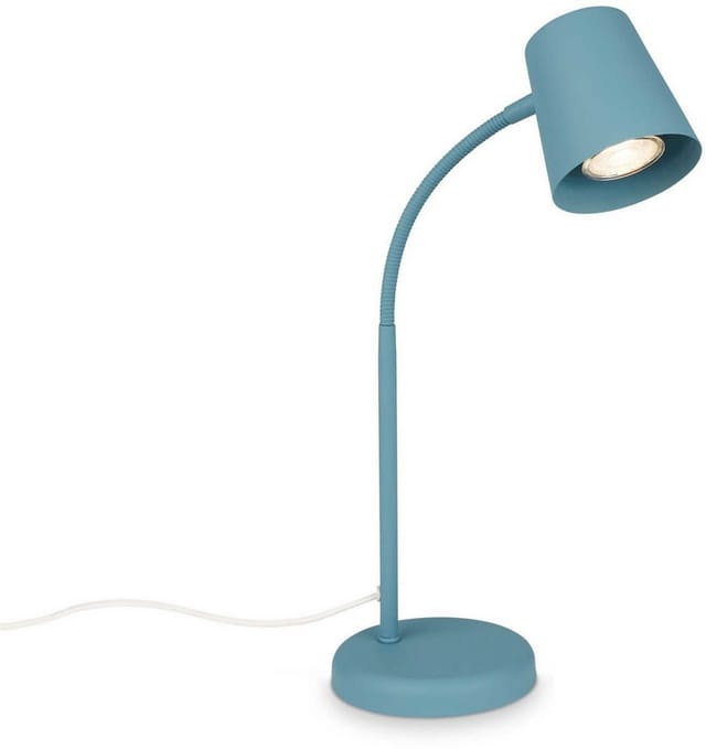 Tischleuchte, taubenblau, 1xGU10/max. 9W exkl.
