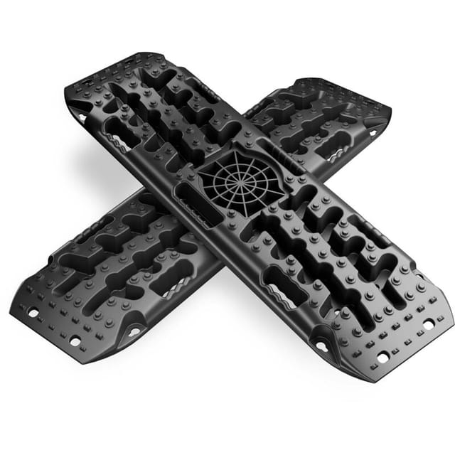 Wiltec - Sandbleche Paar 1063 x 298 x 66 mm Sandboards bis 10 t, 2er Set Anfahrhilfe für Wohnmobil, Bergeboards Traktionshilfe für Sand, Schlamm und