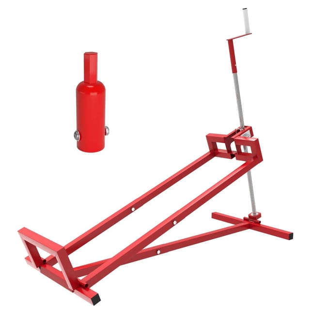 Wiltec - Hebevorrichtung Aufsitzmäher bis 400 kg inkl. Adapter, Heber für Rasentraktor bis 35° Neigung